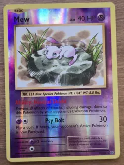 Mew 53/108 - Reverse Holo Rare - Pokemon - LP - Image 1