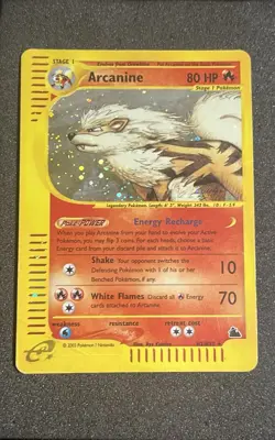 POKEMON CARD 2003 ARCANINE HOLO E-READER H2/H32 SKYRIDGE - Image 1