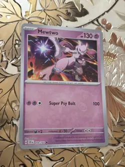 Pokemon Singles Reverse Holo Mewtwo Uncommon SV07: Stellar Crown 059/142 NM - Image 1