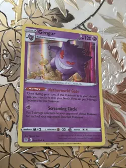 Pokemon Singles Reverse Holo Gengar Holo Rare SWSH11: Lost Origin 066/196 NM - Image 1