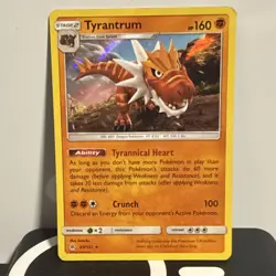 Pokemon Tyrantrum Holo Rare EDGE DAMAGE SM-Forbidden Light 69/131 - Image 1