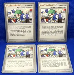 Pokemon Tcg Roseanne’s Research 125/132 WC 2008 x4 - Image 1