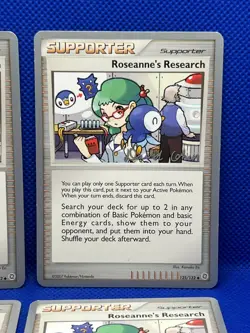 Pokemon Tcg Roseanne’s Research 125/132 WC 2008 x4 - Image 3