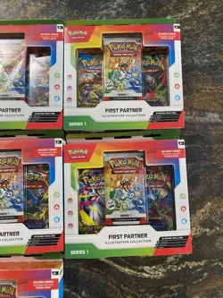 Pokemon TCG First Partner Illustration Collection Series 1 X7 Factory Sealed - Image 3