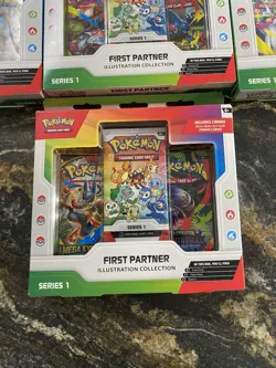 Pokemon TCG First Partner Illustration Collection Series 1 X7 Factory Sealed - Image 5