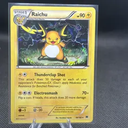 2015 Pokemon RAICHU CRACKED ICE HOLO Rare XY NM 49/162 Free Shipping - Image 1