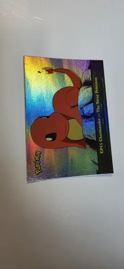 Topps Pokemon EP11 Charmander The Stray Pokemon Rainbow Foil Blue Label - Image 1