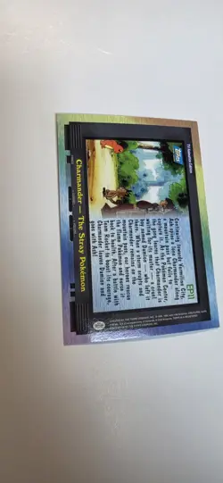 Topps Pokemon EP11 Charmander The Stray Pokemon Rainbow Foil Blue Label - Image 5