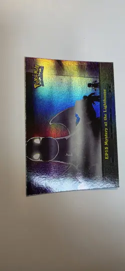 Pokemon Topps Series 2 EP13 Mystery at the Lighthouse Rainbow Foil Holo 1999 - Image 2