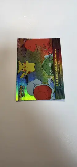 Pokemon Topps EP17 Island of the Giant Pokemon TV Ani. Rainbow Foil Blue Logo - Image 1