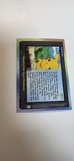 Pokemon Topps EP17 Island of the Giant Pokemon TV Ani. Rainbow Foil Blue Logo - Image 3