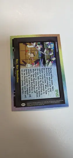 Pokemon Topps EP20 Bye, Bye Butterfree TV Animation Rainbow Foil Blue Logo - Image 3