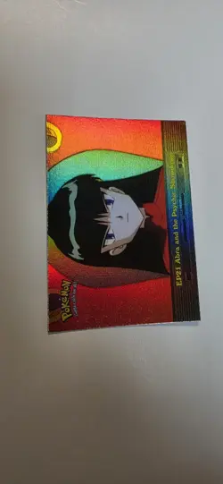 Abra and the Psychic Showdown #EP21 Blue Logo Topps Pokemon Rainbow Holofoil - Image 2
