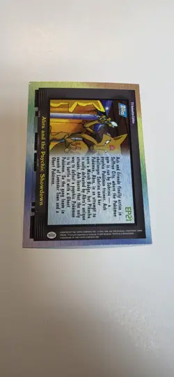 Abra and the Psychic Showdown #EP21 Blue Logo Topps Pokemon Rainbow Holofoil - Image 3
