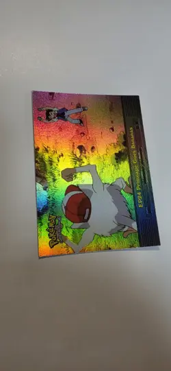 2000 Topps Pokemon #EP24 Primeape Goes Bananas Rainbow Foil - Image 2
