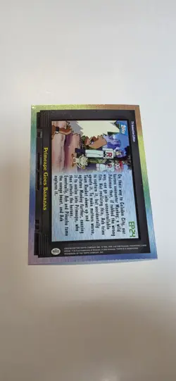 2000 Topps Pokemon #EP24 Primeape Goes Bananas Rainbow Foil - Image 3