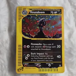 Pokemon Houndoom 2002 Holo Rare H11/H32 Stage 1 70 HP Nintendo - Image 1
