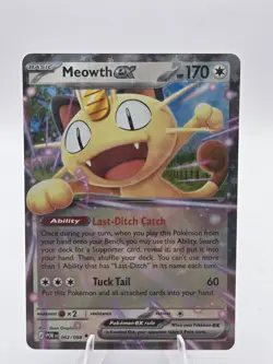 Pokemon TCG Meowth EX 62/88 Double Rare Perfect Order - Image 1