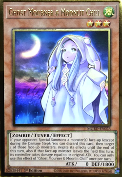 Ghost Mourner Moonlit Chill - MGED-EN023 1st Edition Premium Gold Rare YuGiOh - Image 1