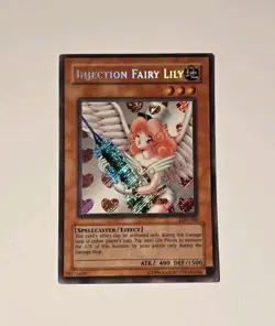 Yugioh Injection Fairy Lily LOD-100 Secret Rare LP - Image 1