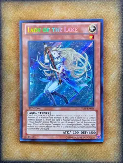 Yugioh Lady of the Lake SHSP-EN084 Secret Rare 1st Ed NM - Image 1