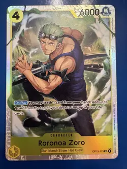One Piece Card Game | Roronoa Zoro OP15-113 SR IN-HAND | OP15 | English | NM/M - Image 1