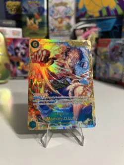 One Piece Carrying On His Will Monkey D Luffy OP13-118 SEC Secret Rare NM - Image 1