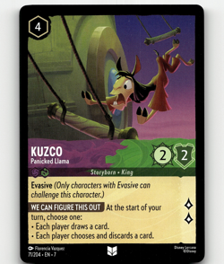 Disney Lorcana Kuzco - Panicked Llama 71/204 - Archazia's Island - Image 1
