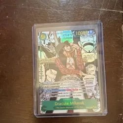 One Piece CCG Dracule Mihawk Full Art Foil Card OP14-119 10000 Power - Image 3
