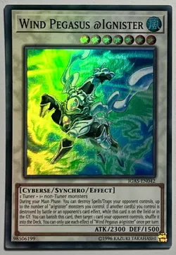 Wing Pegasus @Ignister IGAS-EN042 (LP) Super Rare Unlimited Yu-Gi-Oh! TCG Card - Image 1