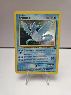Articuno Holo Pokemon Card 2/62 - Rare Vintage - Fossil - MP - Image 1