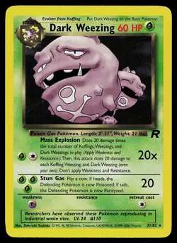 Pokemon Card - Dark Weezing Team Rocket 31/82 Rare - Image 1