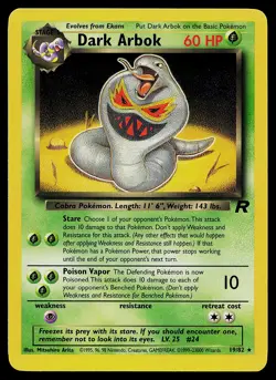 Pokemon Card - Dark Arbok Team Rocket 19/82 Rare - Image 1