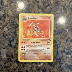 Kabutopsb24/62 Non Holo Fossil Set Rare Pokemon Card WOTC Played - Image 1