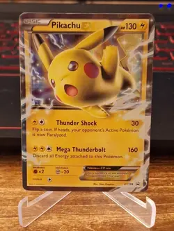 Pokemon Pikachu EX XY174 Black Star Promo 2016 Holo Card TCG - Image 1