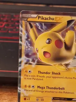 Pokemon Pikachu EX XY174 Black Star Promo 2016 Holo Card TCG - Image 2