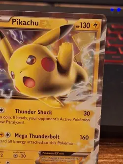 Pokemon Pikachu EX XY174 Black Star Promo 2016 Holo Card TCG - Image 3