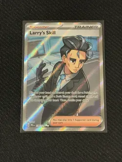 Prismatic Evolutions Larry's Skill Trainer 139/131 Full Art Holo Pokemon Card - Image 1