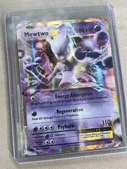 Pokemon Mewtwo EX TCG Holo Ultra Rare Card Evolutions 52/108 LP, NOT NM! - Image 1