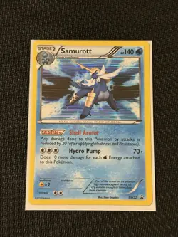 Samurott Reverse Holo Promo Rare Pokemon Card BW22 LP - Image 1