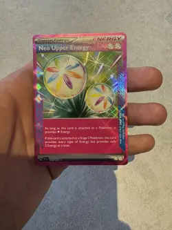 Pokemon Neo Upper Energy TCG Temporal Forces 162/162 Ace Spec Holo Card - Image 1