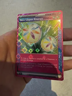 Pokemon Neo Upper Energy TCG Temporal Forces 162/162 Ace Spec Holo Card - Image 4