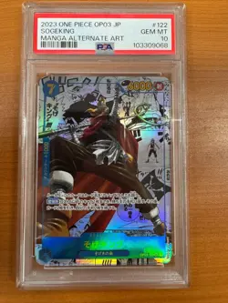 PSA 10 Sogeking OP03-122 Comic Parallel Manga Alt Art One Piece Card F/S - Image 1