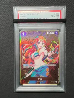 [PSA 10]One Piece Card Nami ST01-007 Parallel Storage Box Gold Japanese F/S - Image 1