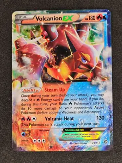 Volcanion EX 26/114 XY Steam Siege Pokemon Card NM - Image 1
