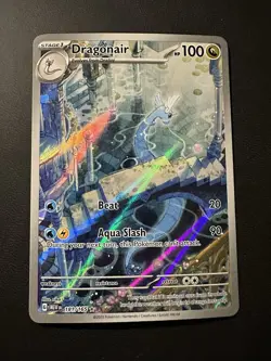 Pokemon TCG Dragonair Scarlet & Violet 151 IR Holo Card 181/165 English - Image 1
