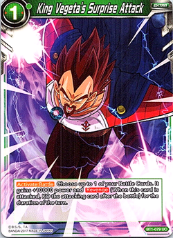 King Vegeta's Surprise Attack BT1-079 UC Dragon Ball Super Card TCG X1 - Image 1