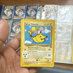 Pokemon Flying Pikachu 25/53 Wotc Promo Card Regular 40 HP 2001 English - Image 1
