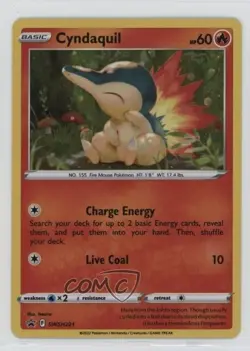 Cyndaquil Pokemon Sword & Shield Black Star #SWSH221 - Image 1