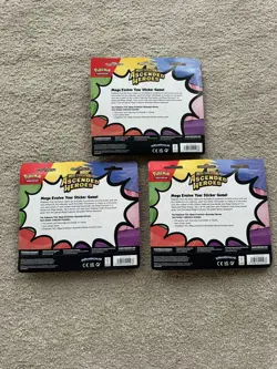 LOT of 3: Pokemon TCG Ascended Heroes Tech Sticker Collection Factory Sealed - Image 2